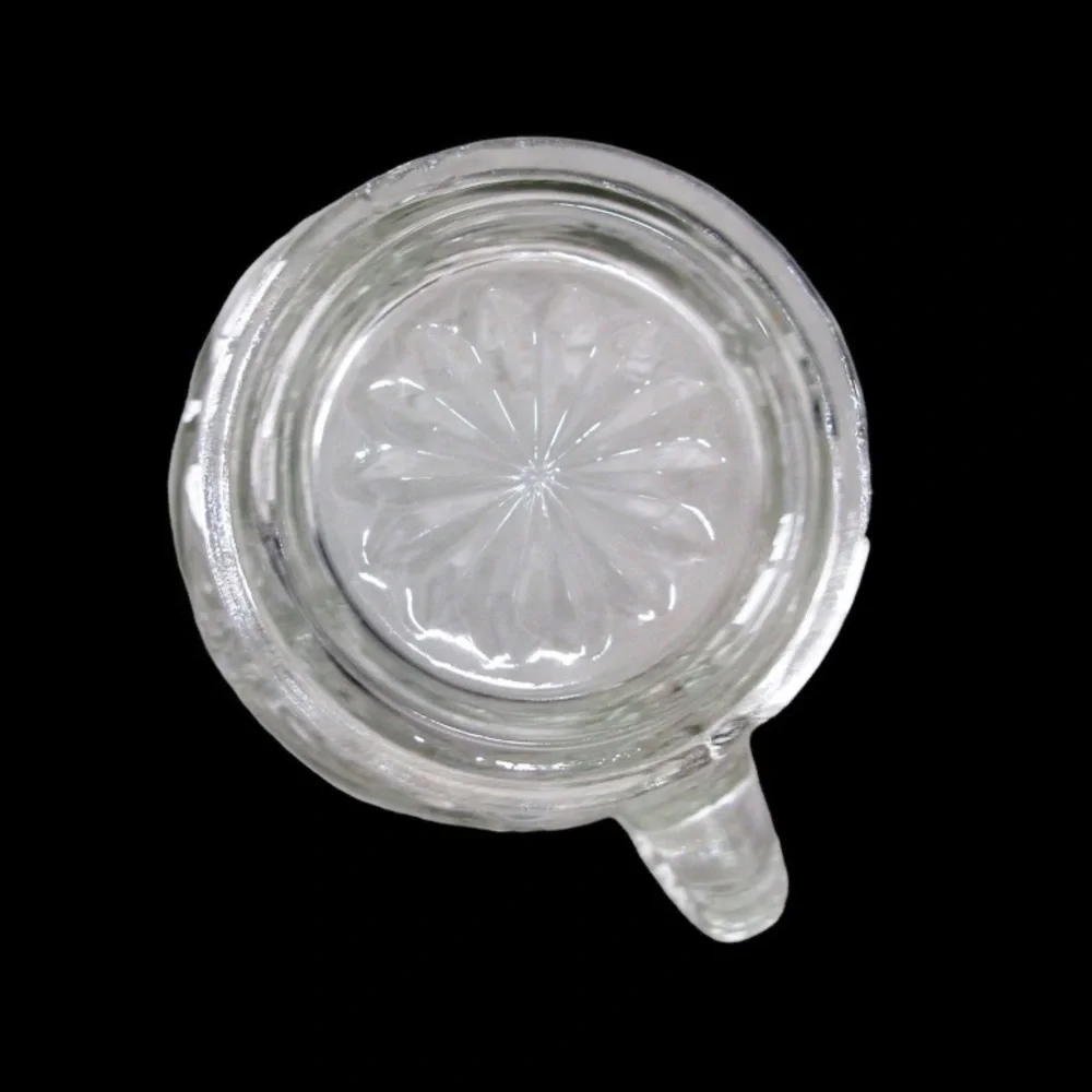Vintage Prescut Clear Pressed Glass Small Pitcher by Anchor Hocking MCM